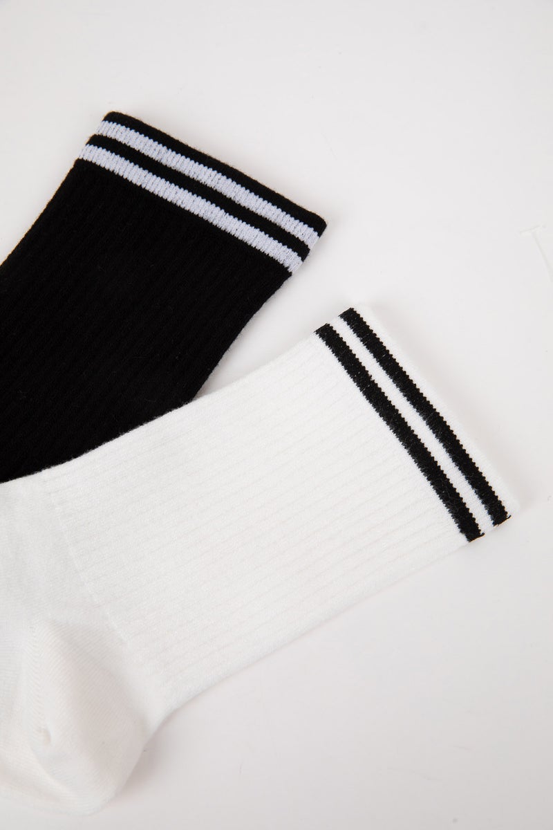 DeFacto Multicolour Woman Woman 2 piece Short Socks Casual - Image 4